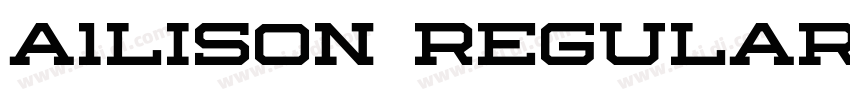 A1lison Regular字体转换 A1lison Regular字体转换